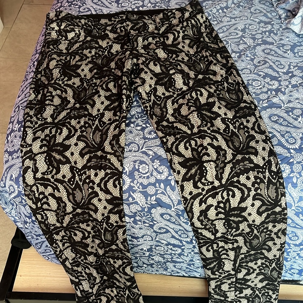 Lace black INC pants